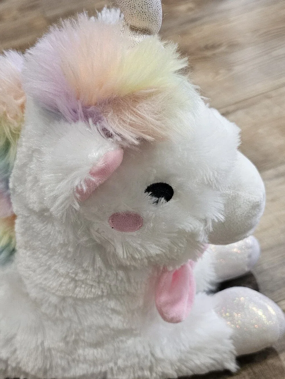FAO Schwarz Unicorn Plush Pastel Soft Toy 14 Inch